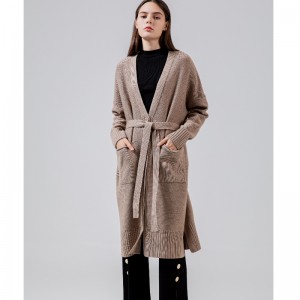 Laza, stílusos és alkalmi ausztrál gyapjú kardigán65005#