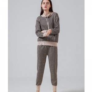 Divatos szabadidős trend All-Match Qianbird típusú kötött kétrészes öltöny 68015#