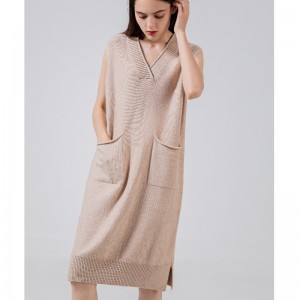 Divatos trend Alkalmi Joker kötött V-nyaki mellény 68028#